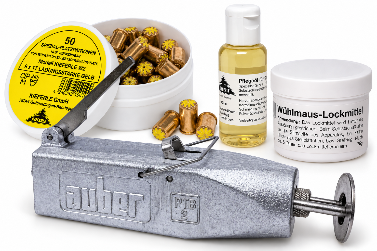 AUBER Wühlmausselbstschuss Set