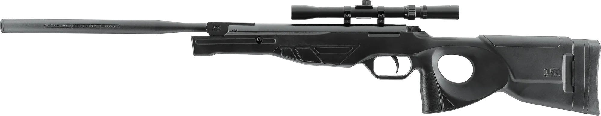Lochschaft Luftgewehr Patrol mit Zielfernrohr 3-7x20