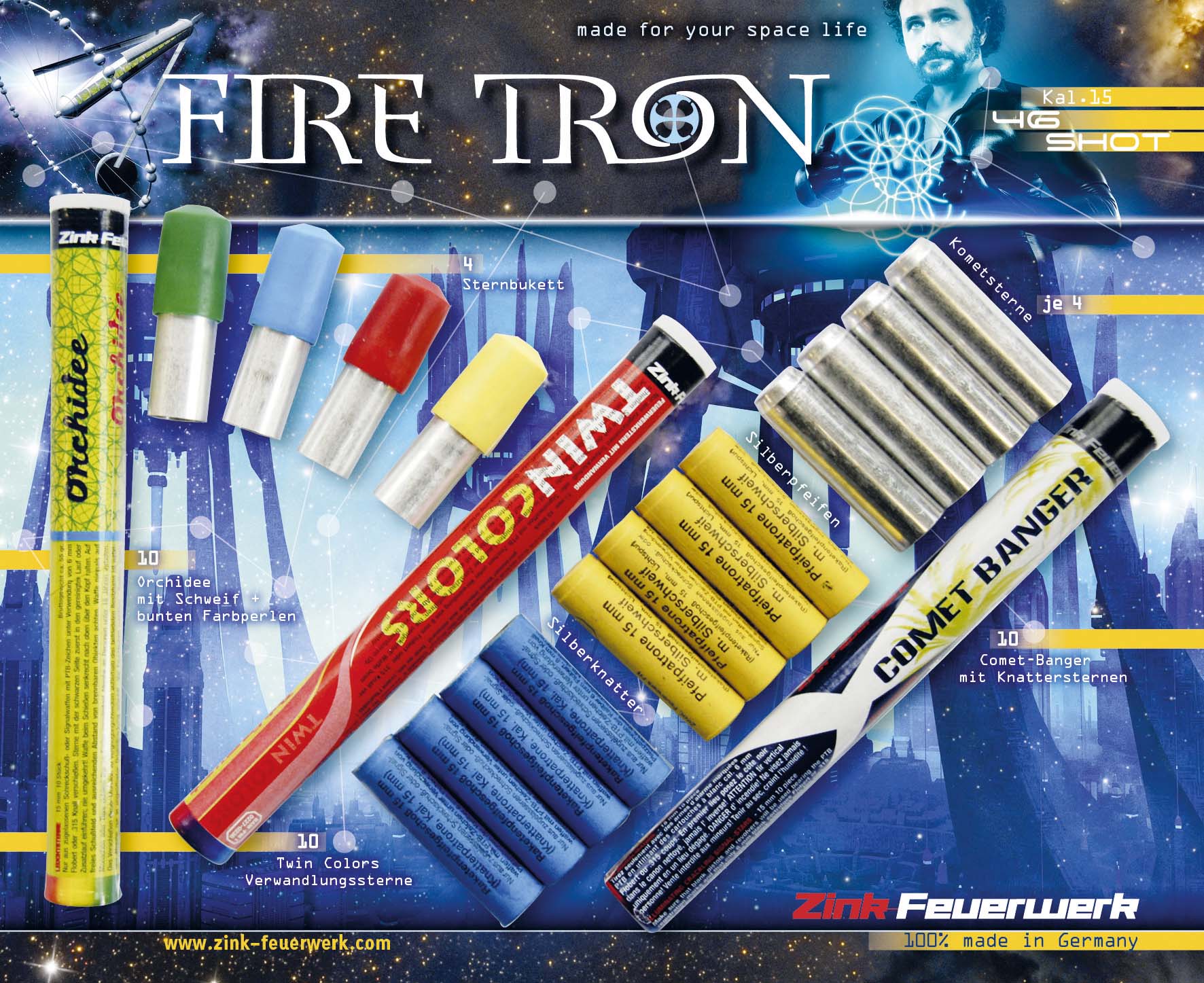 Fire Tron Pyro Sortiment 46 tlg.