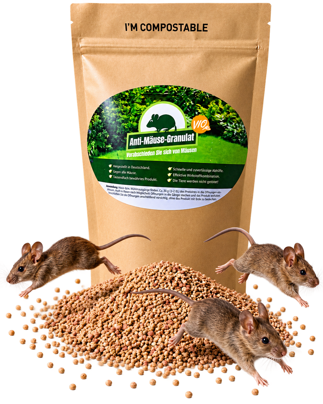 Anti Mäuse Granulat 400g